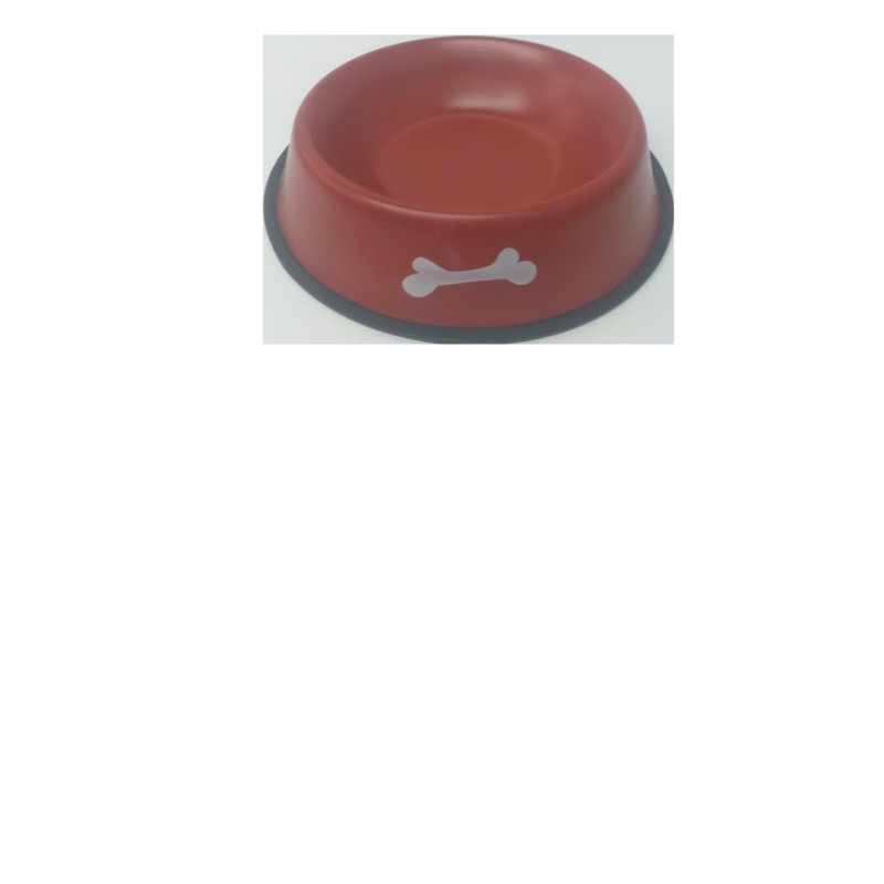 Comedouro Para Pets em Aço Com Base Antiderrapante G