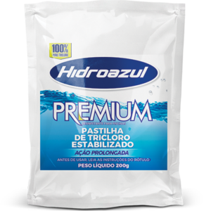 Pastilha de Cloro Premium Hidroazul 200gr