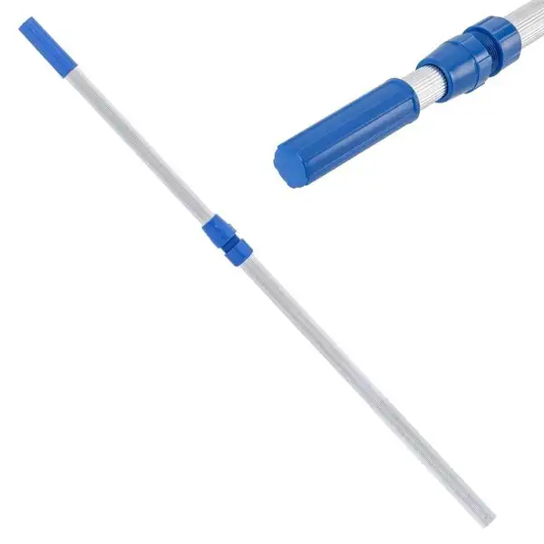 Cabo telescópico para limpeza de piscina.