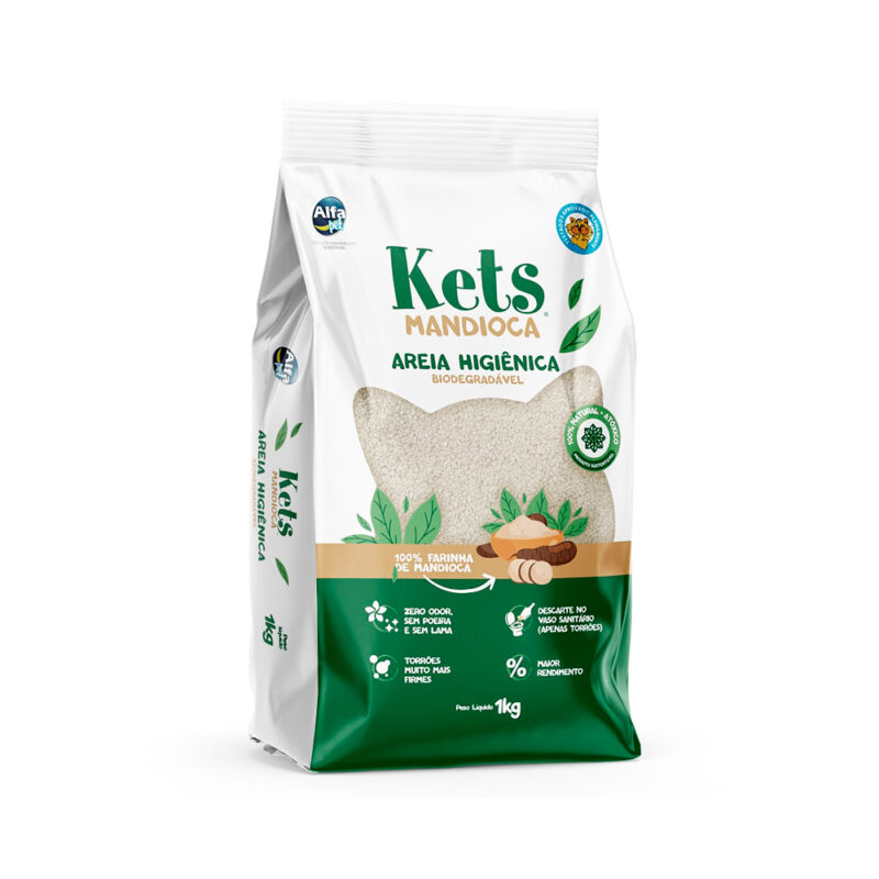 Kets Mandioca Areia Higiênica