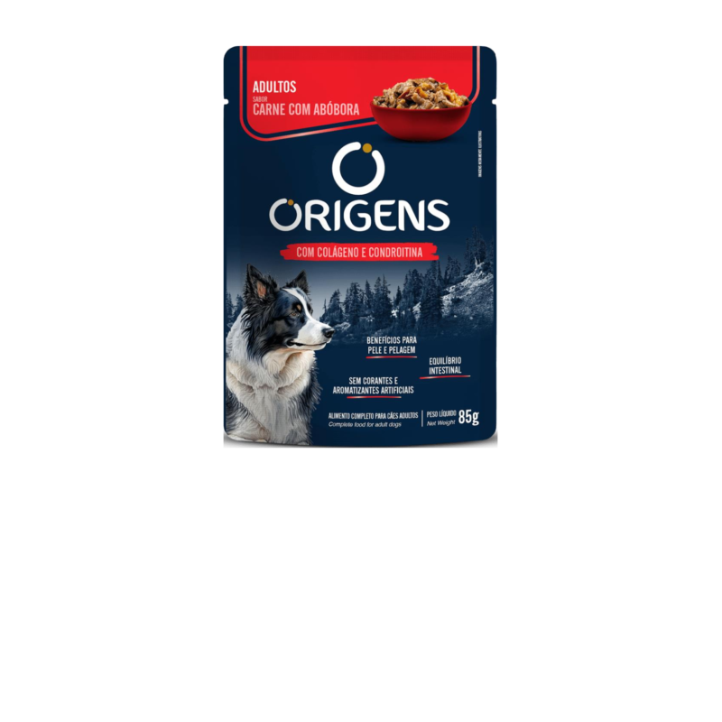 Sachê para cães.