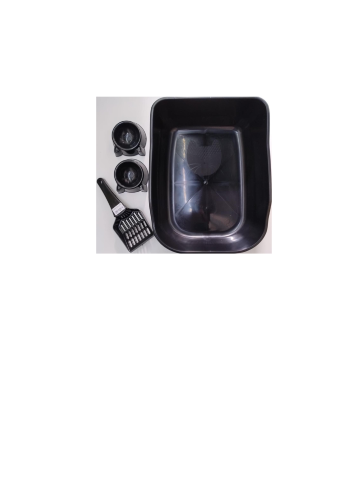 Kit bandeja para areia gatos.