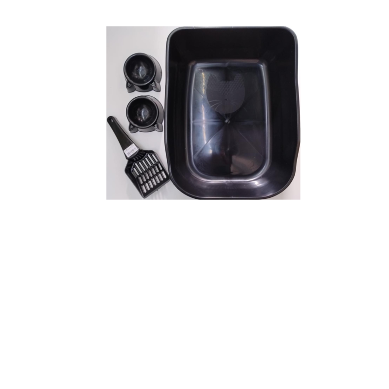 Kit bandeja para areia gatos.