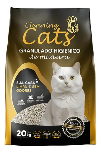 Granulado madeira gatos.
