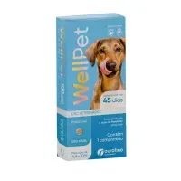 Contra pulgas e carrapatos.