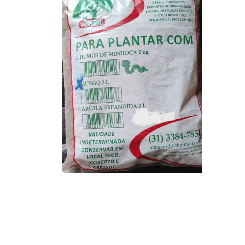 Musgo para plantas.