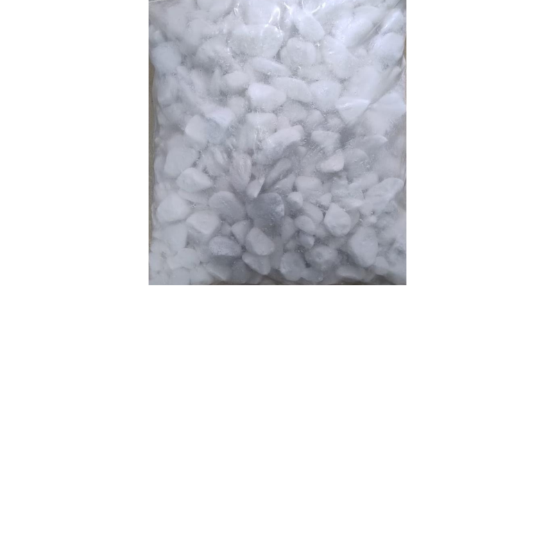 Seixo rolado branco.