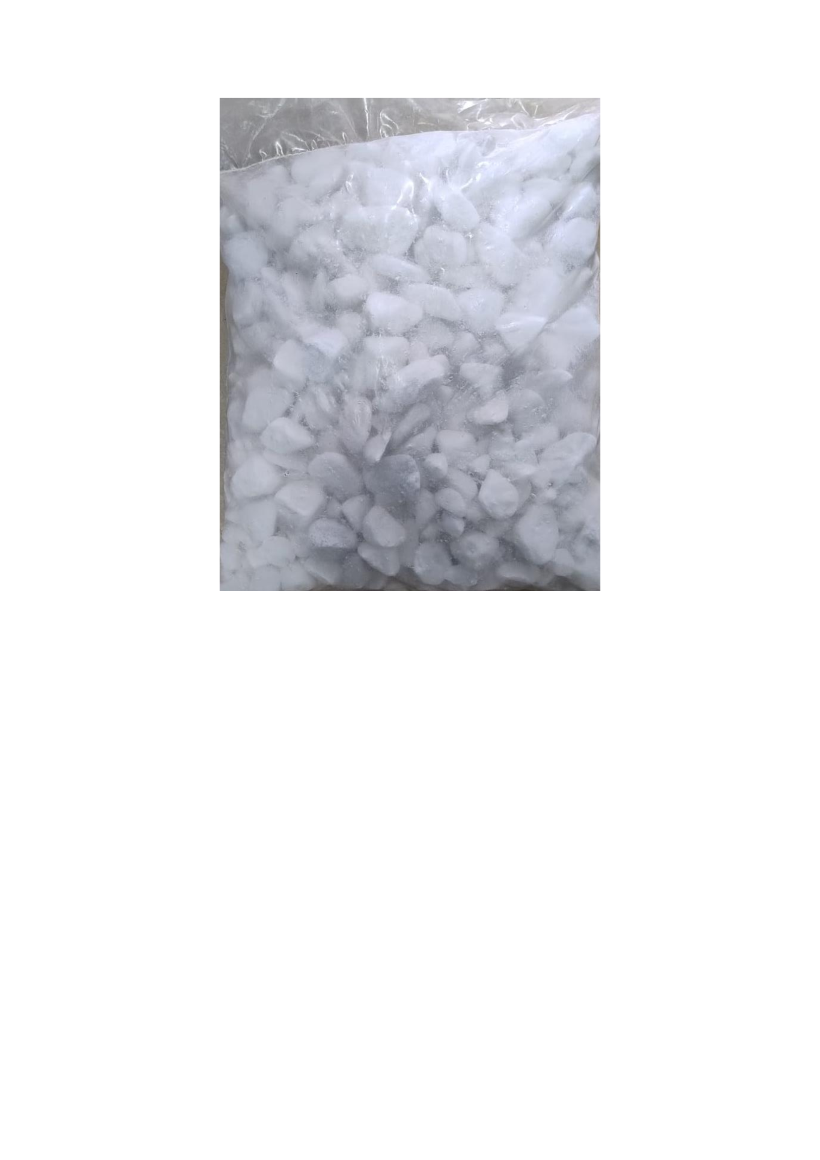 Seixo rolado branco.