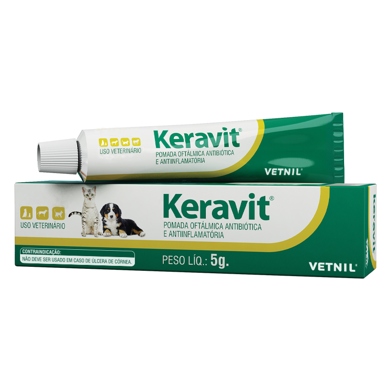 Pomada Oftálmica, Antibiótica e Anti-antiflamatória.