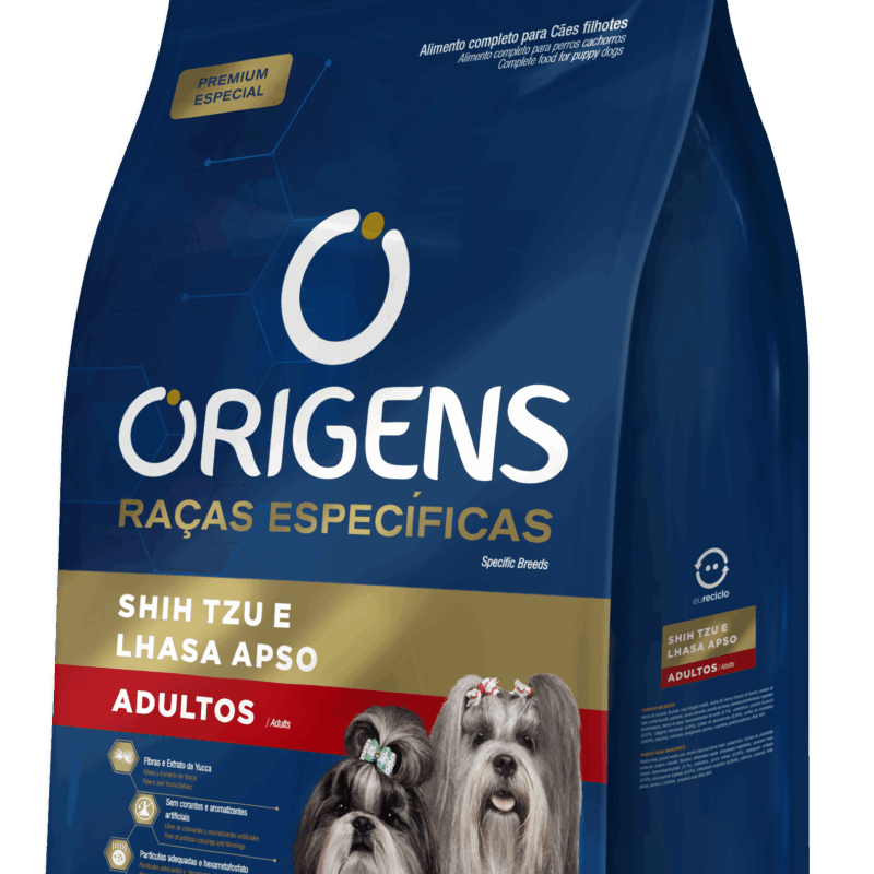 Origens Raças Específicas Shih tzu e Lhasa Apso Adultos 3kg